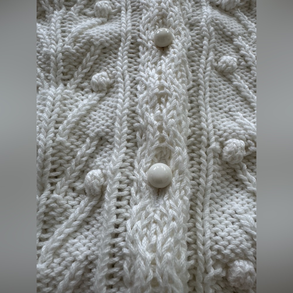 SEZANE BERYL CARDIGAN IN ECRU size S - Picture 9 of 13